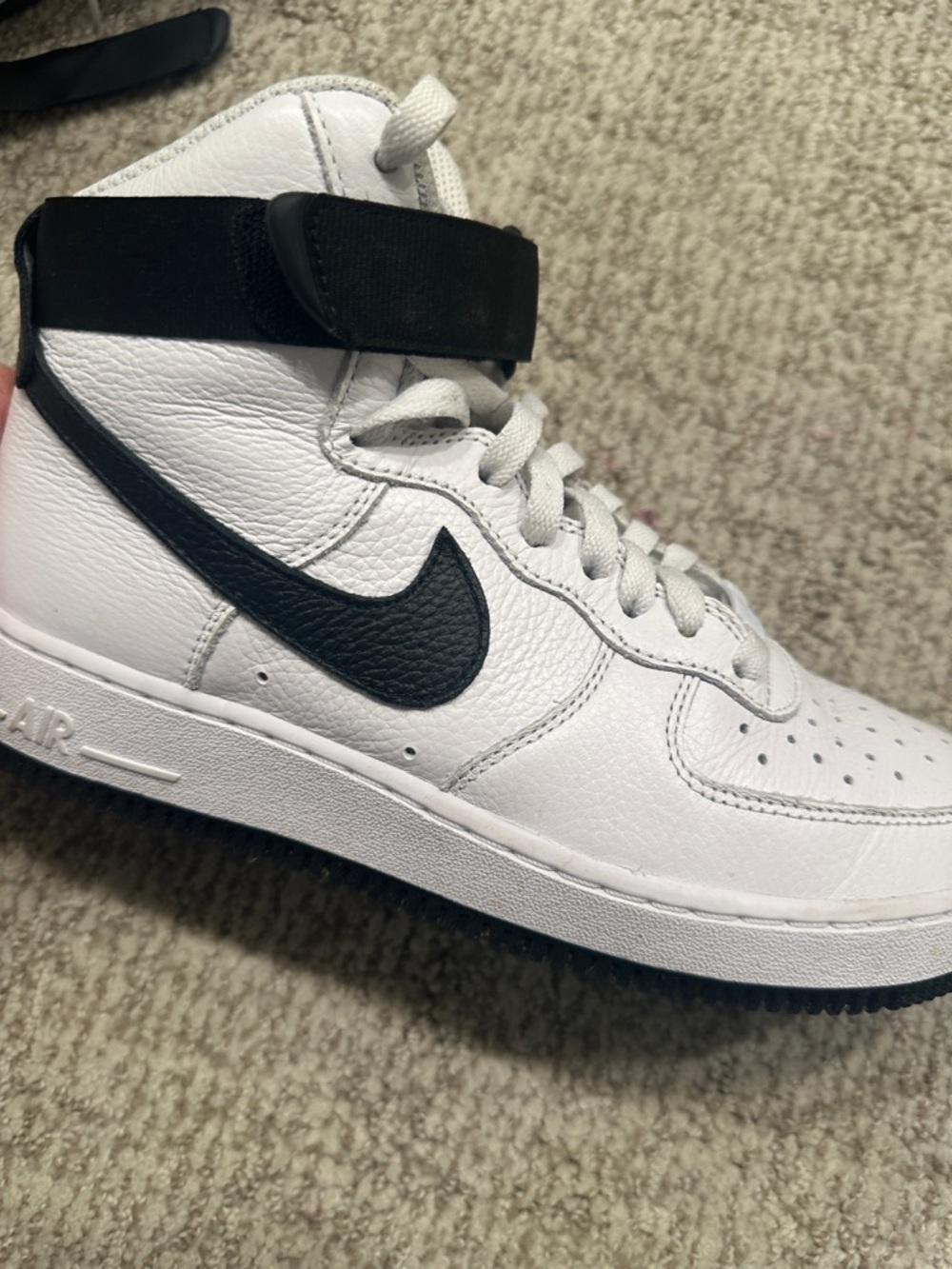 Nike Air Force 1  “07 High Top Sneaker - White & Black